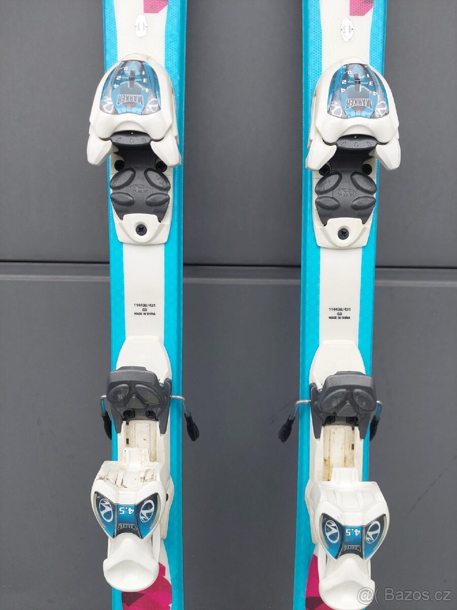 Dívčí lyže VÖLKL, 120 cm + hůlky + lyžáky - 5