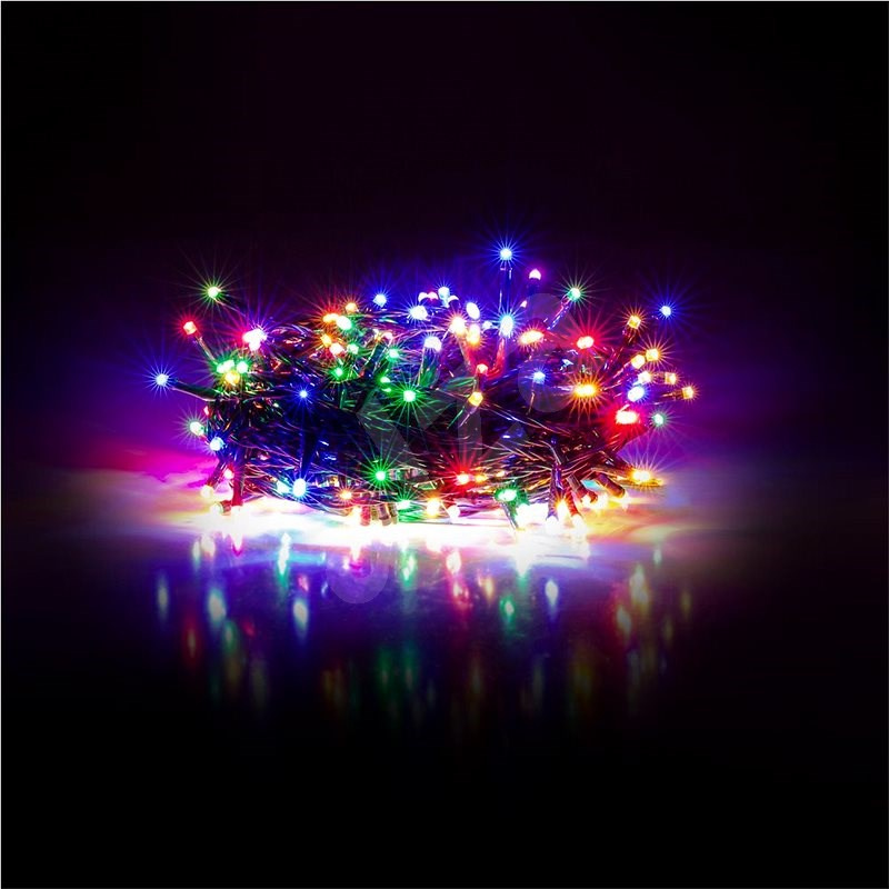 Predám 20 m vianočnú 100 LED reťaz - 8 funkcií + časovač - 5