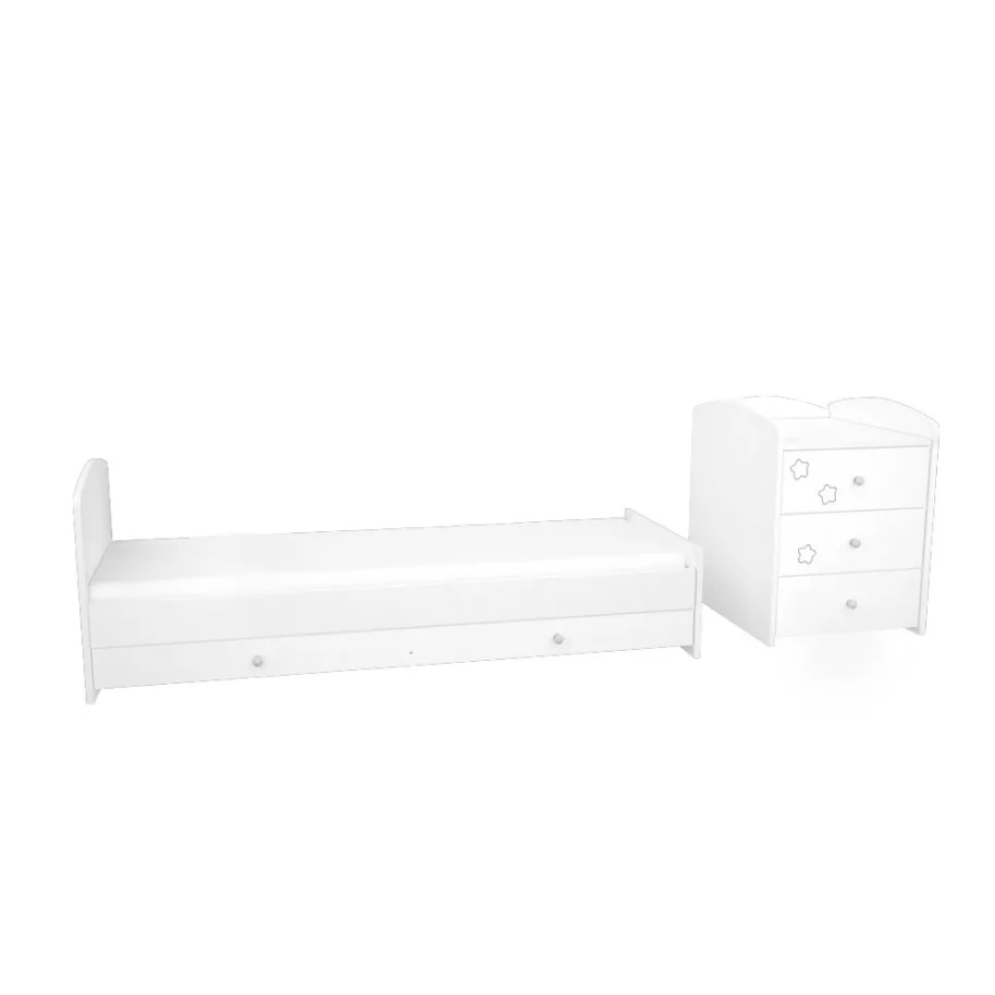 Rostoucí kombinovaná postýlka s přebalovacím pultem - 5