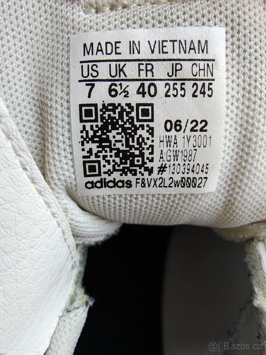 Dětské boty Adidas bílé 40/255 - 5