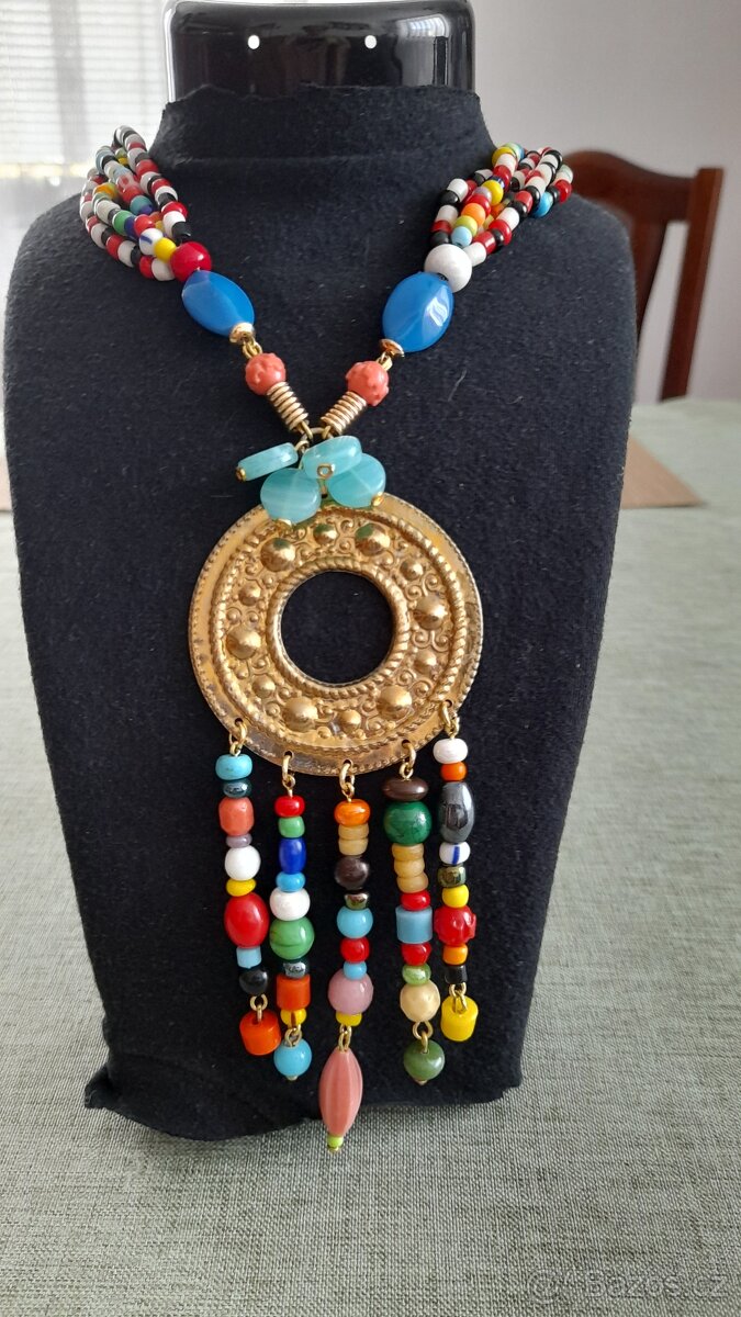 Korálkový náhrdelník ,mvrysava@seznam.cz ,bižuterie - 5