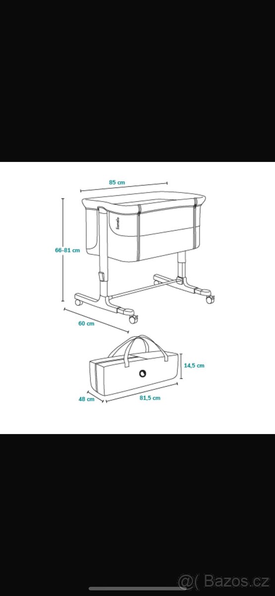 Dětská postel na kolečkách , pouzdra . - 5