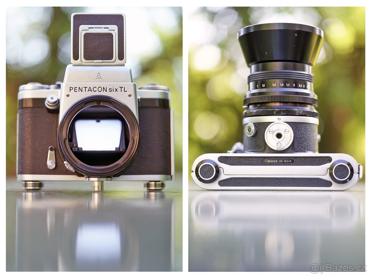 Středoformát Pentacon Six TL + Carl Zeiss Jena Flektogon 50/ - 5