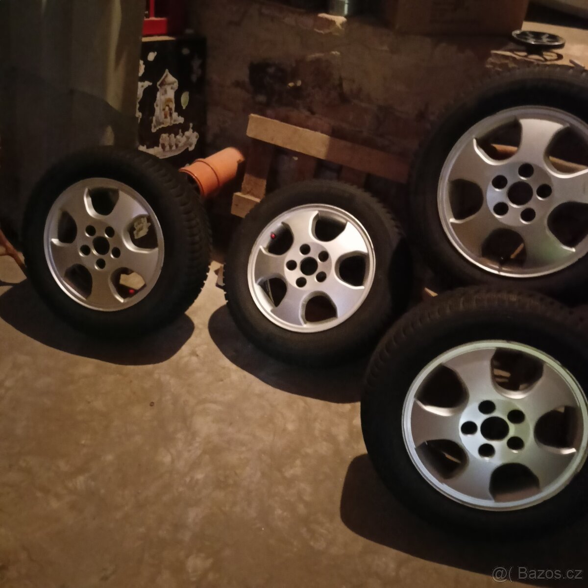 Nové zimní pneu -Alu kola 195×60×15 Opel - 5