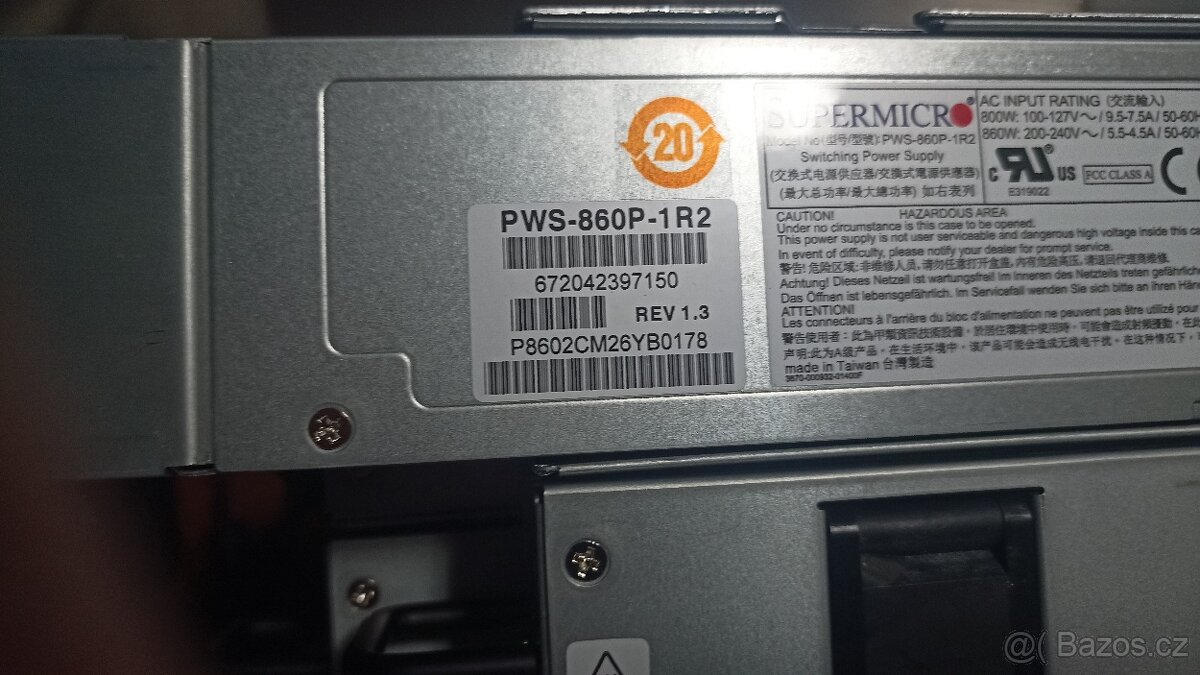 Supermicro 1U SYS-111E-WR, X13SEW-F, Silver 4410Y, 32GB RAM - 5