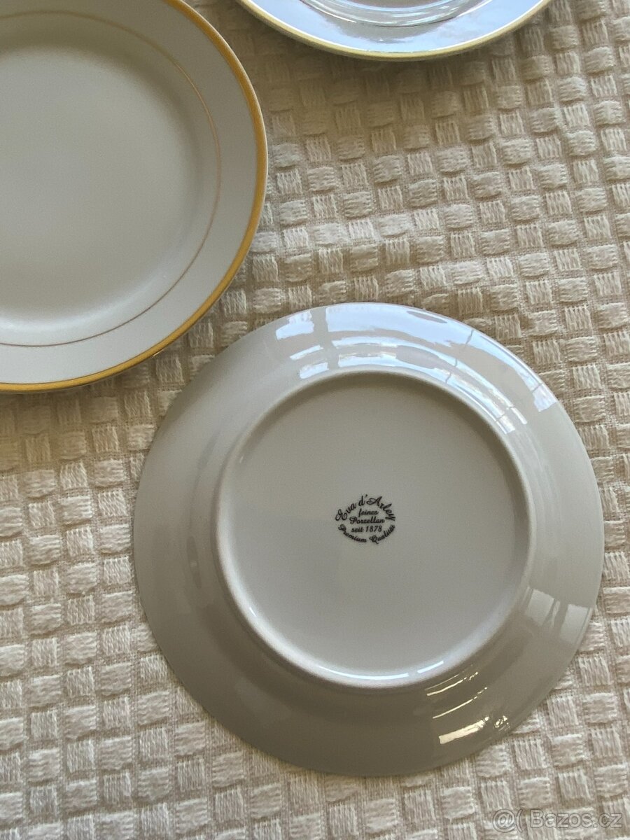 Talíř pozlacený 5ks - 5