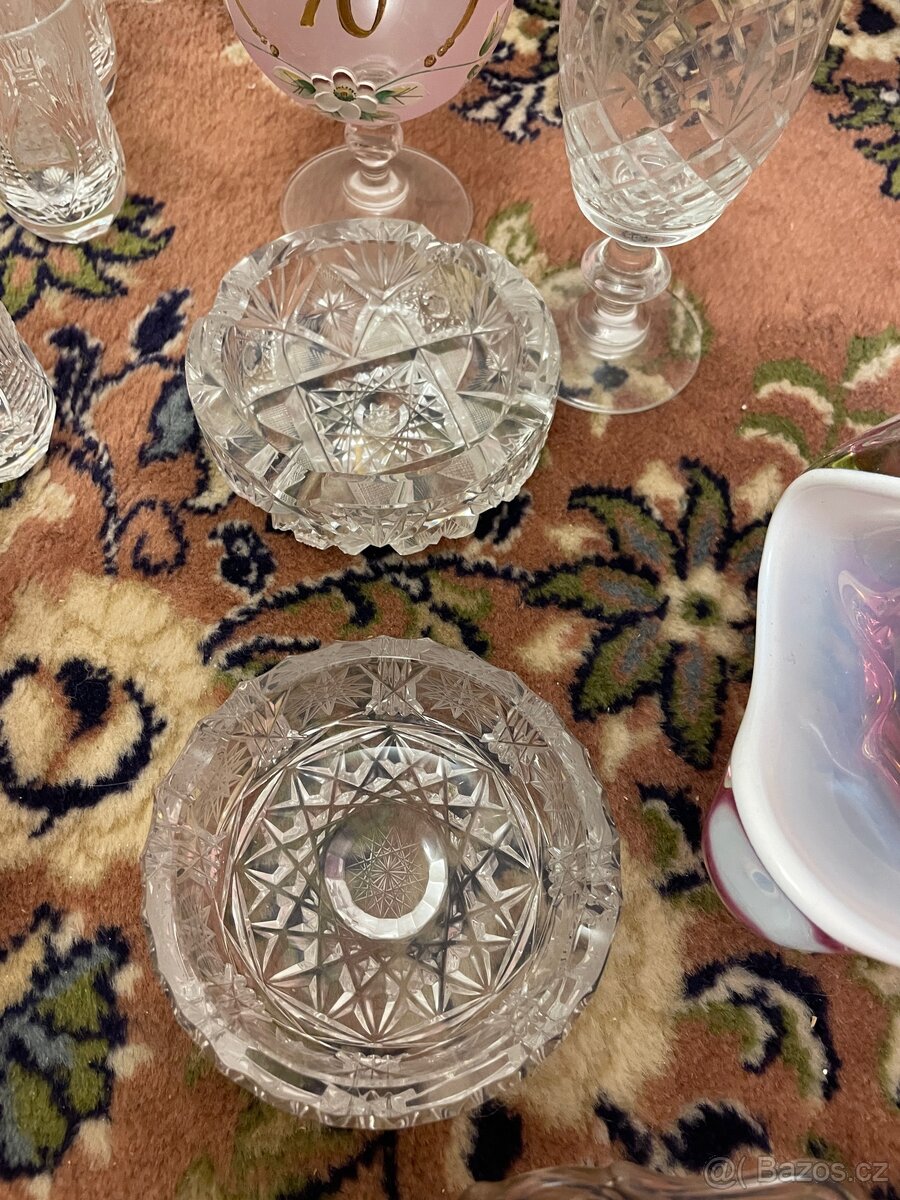 Starožitné broušené sklo - 5