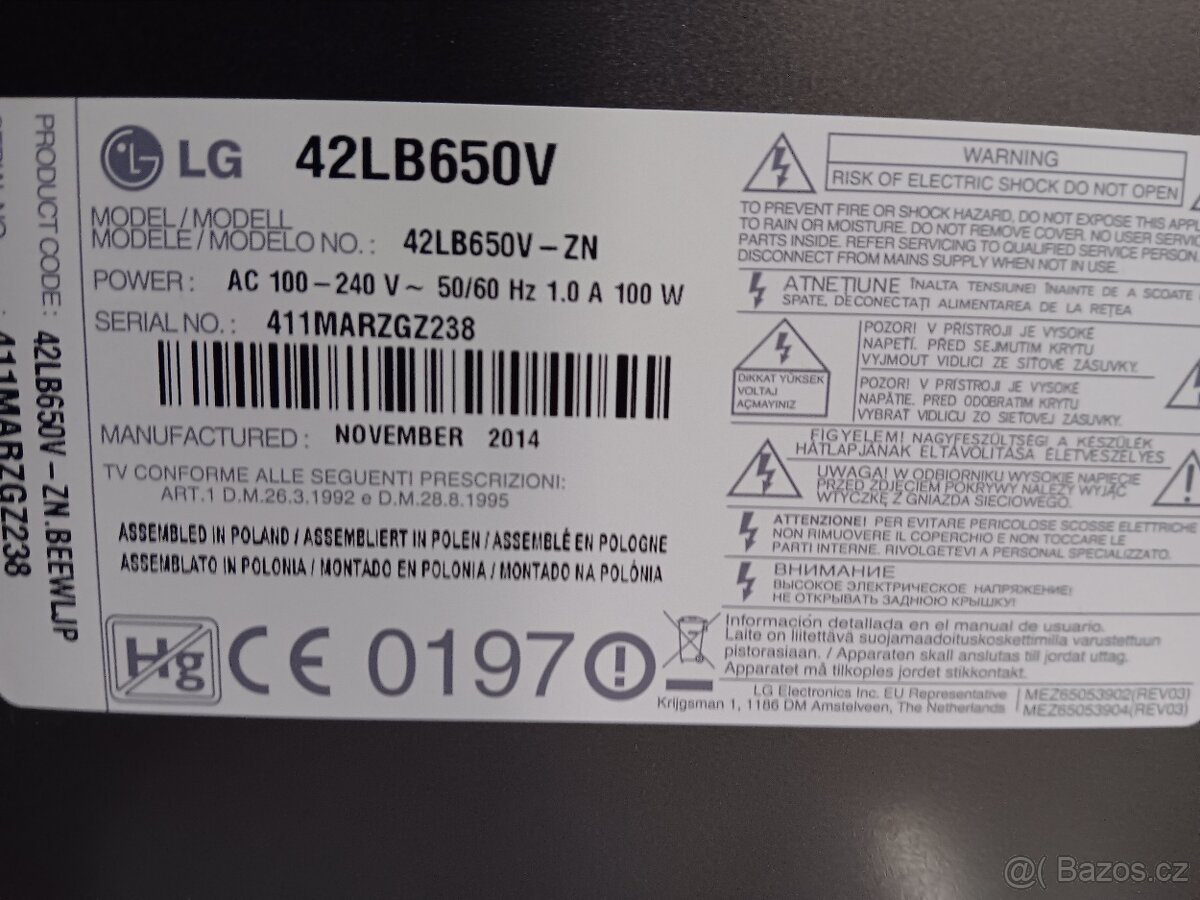 LG 42LB650V,107cm,Full HD,3D,Smart+Wifi,DVB-T2 - 5