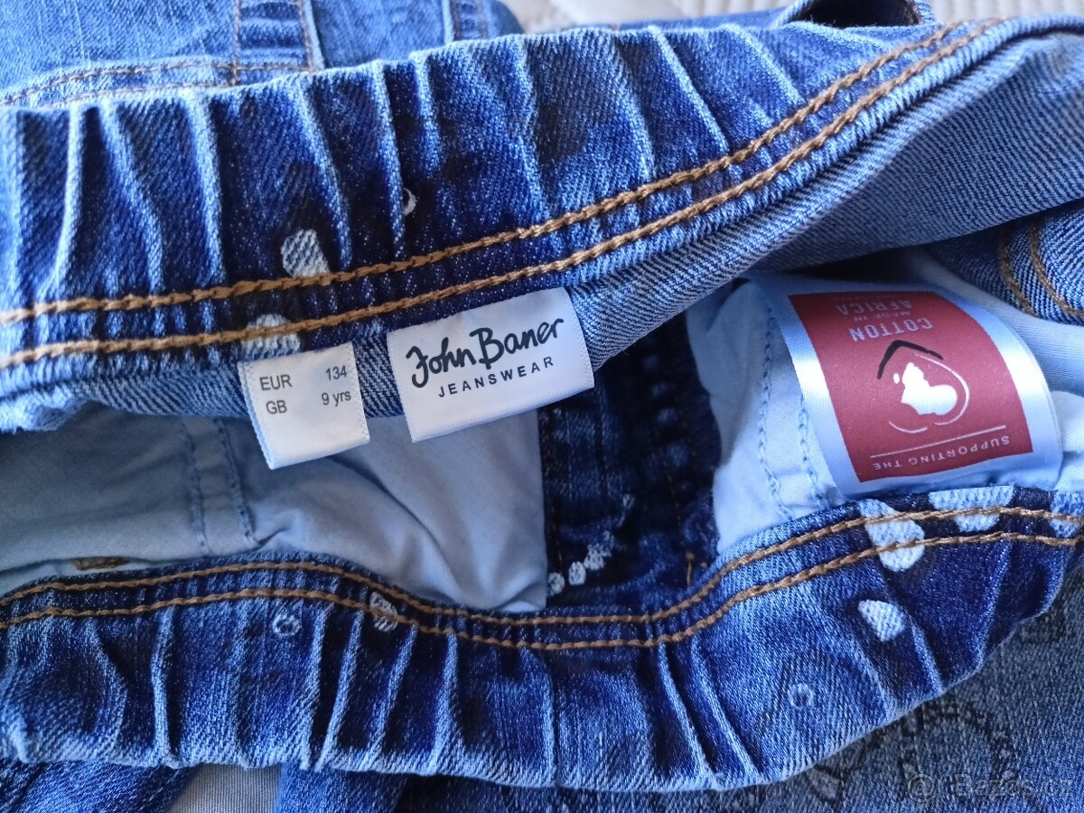 Nové džíny 128/134+nové tenisky, vel.33 - 5