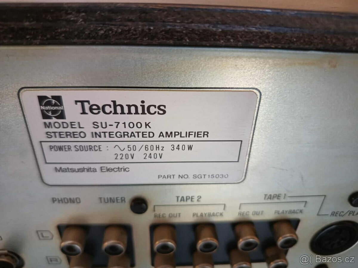 Prodám pěkný zesilovač-TECHNICS SU-7100K-TAKÉ MOHU POSLAT PO - 5