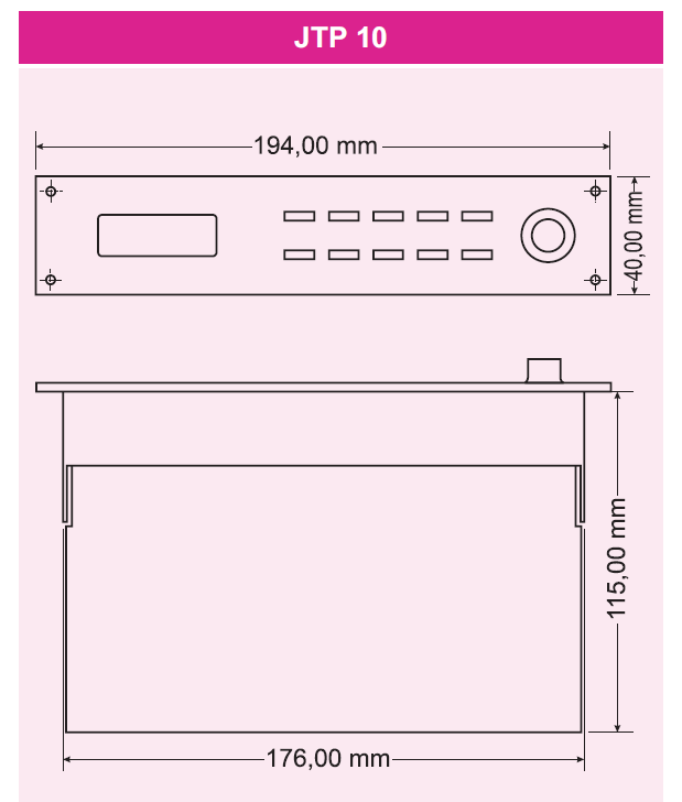 Tuner JEDIA JTP-10RDS modul do rozhlasové ústředny - 5