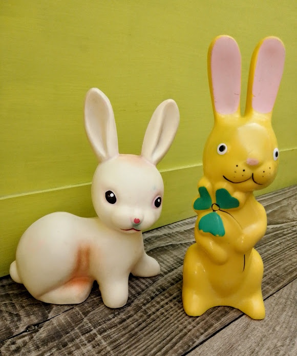 RETRO HRAČKY GUMOVÉ SRNEČKY, SLON, ZAJÍČEK, ŽABKA, MEDVÍDEK - 5