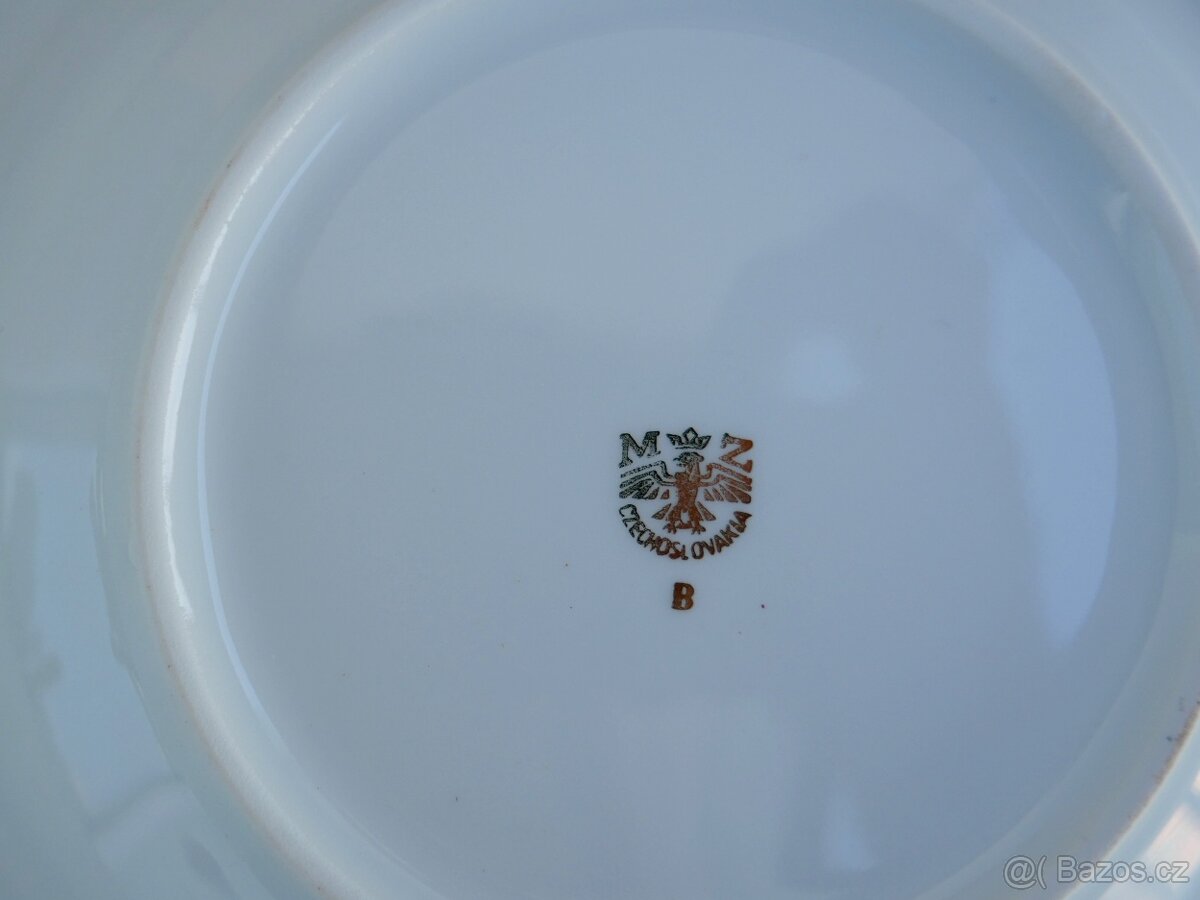 Talíře zdobené (zlato, kobalt) - 5