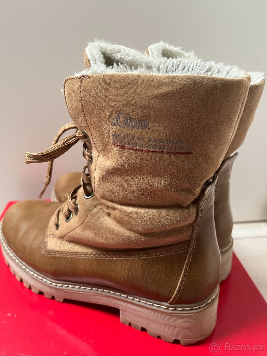 S.Oliver hnědé dámské kotníkové boty, vel. 38 - 5