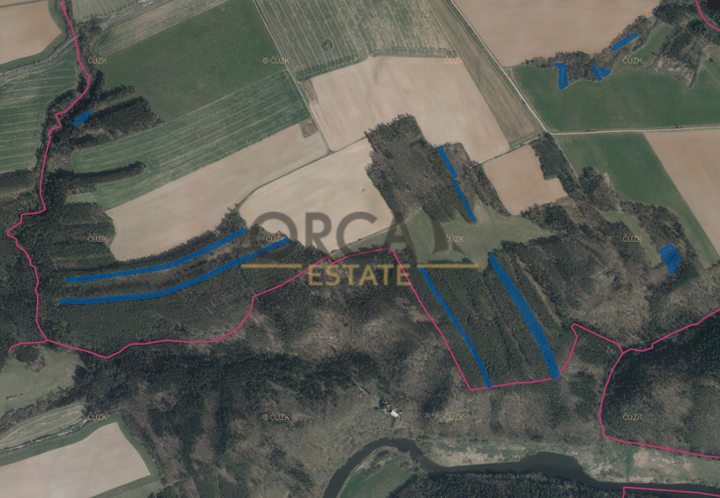 prodej pole, lesa, 65 232m2 - 5