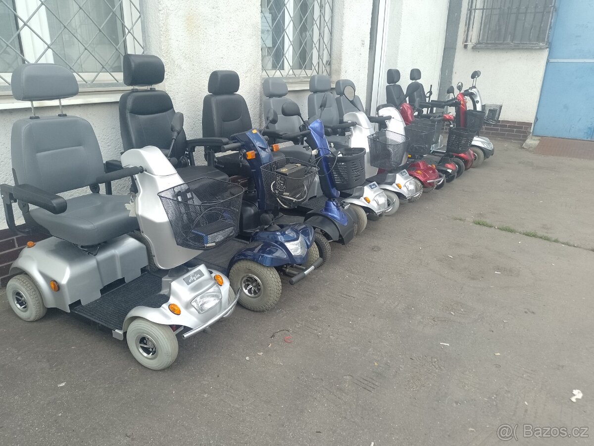 Elektrický invalidní skútr, TOP STAV, BEZ ŠKRÁBANCŮ - 5