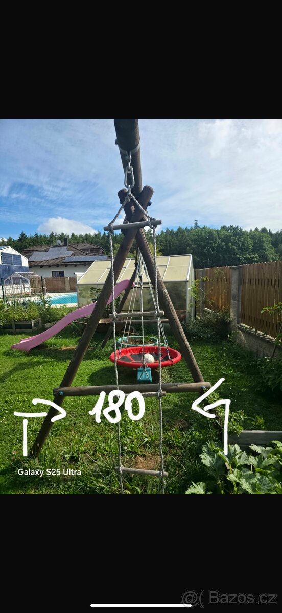 Dřevěná konstrukce na houpačky - 5