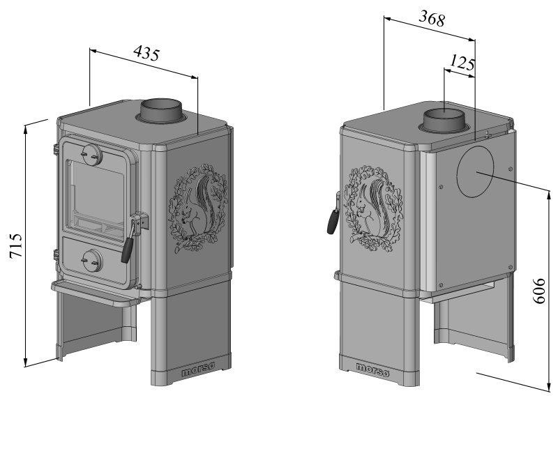 Litinová kamna Morso 1440 - 5