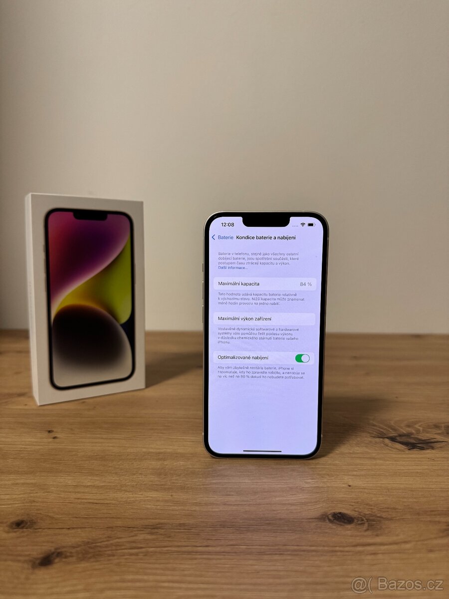 Apple iPhone 14, 128GB Starlight, 84% - 5