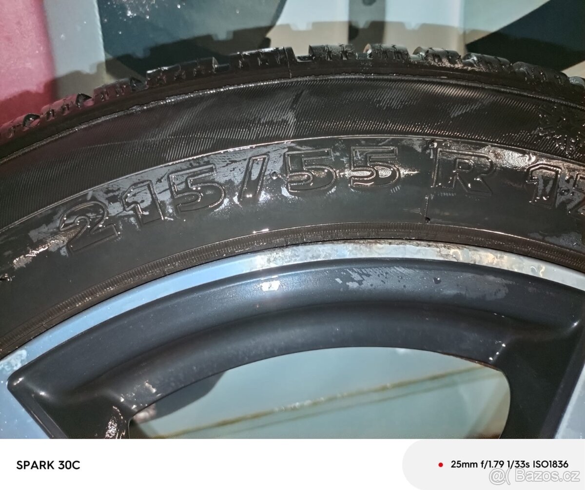 5x112 r17 zánovní zimní pneu - 5