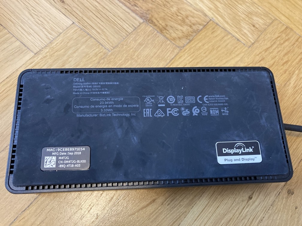 Dokovací stanice DELL D6000, 130W adaptér - 5