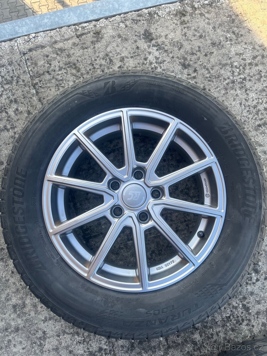 Alu sada R16 - disky 5x112 + pneu - 5