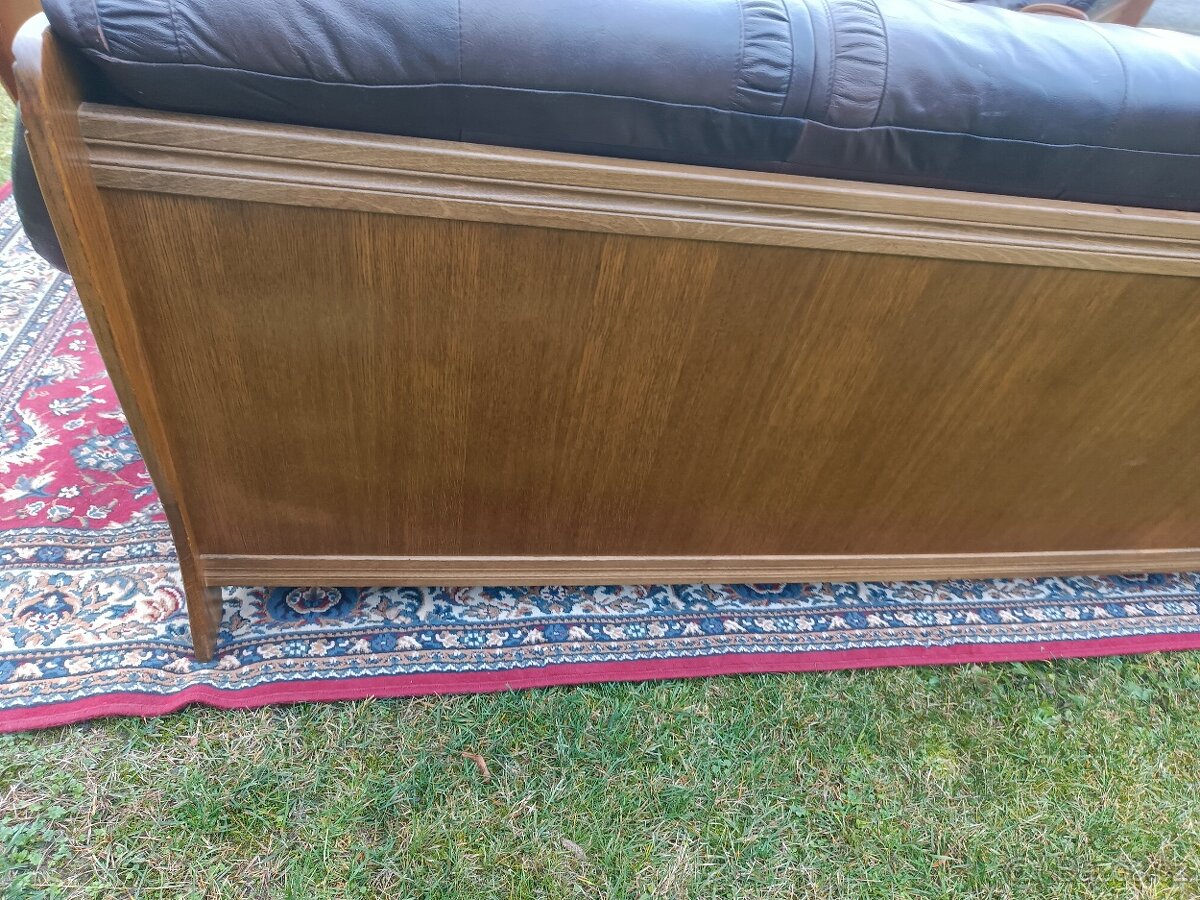 Kožená rustikální sedací souprava 3 - 2 - 1. - 5