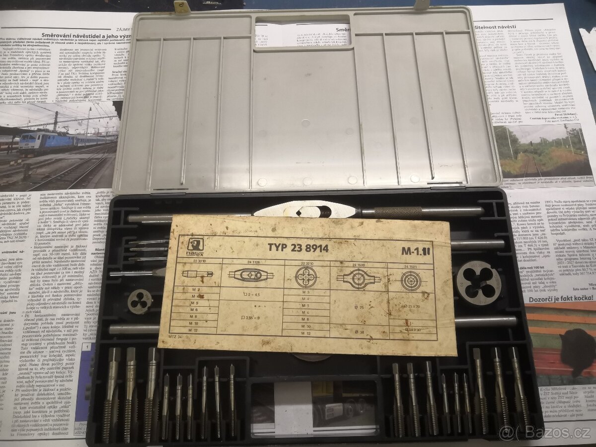 P:sada závitníků narex M1 HSS čssr - 5