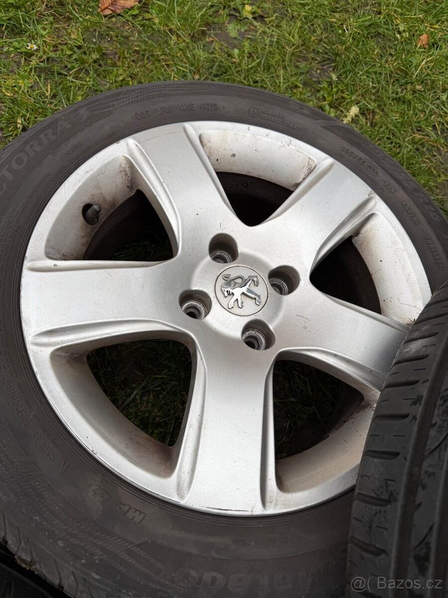 Originál letní alu kola Peugeot 4x108 205/55R16 - 5