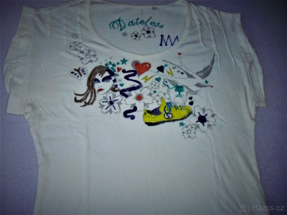 Trička dámská- vel. L (dívčí) 5 kusů. - 5