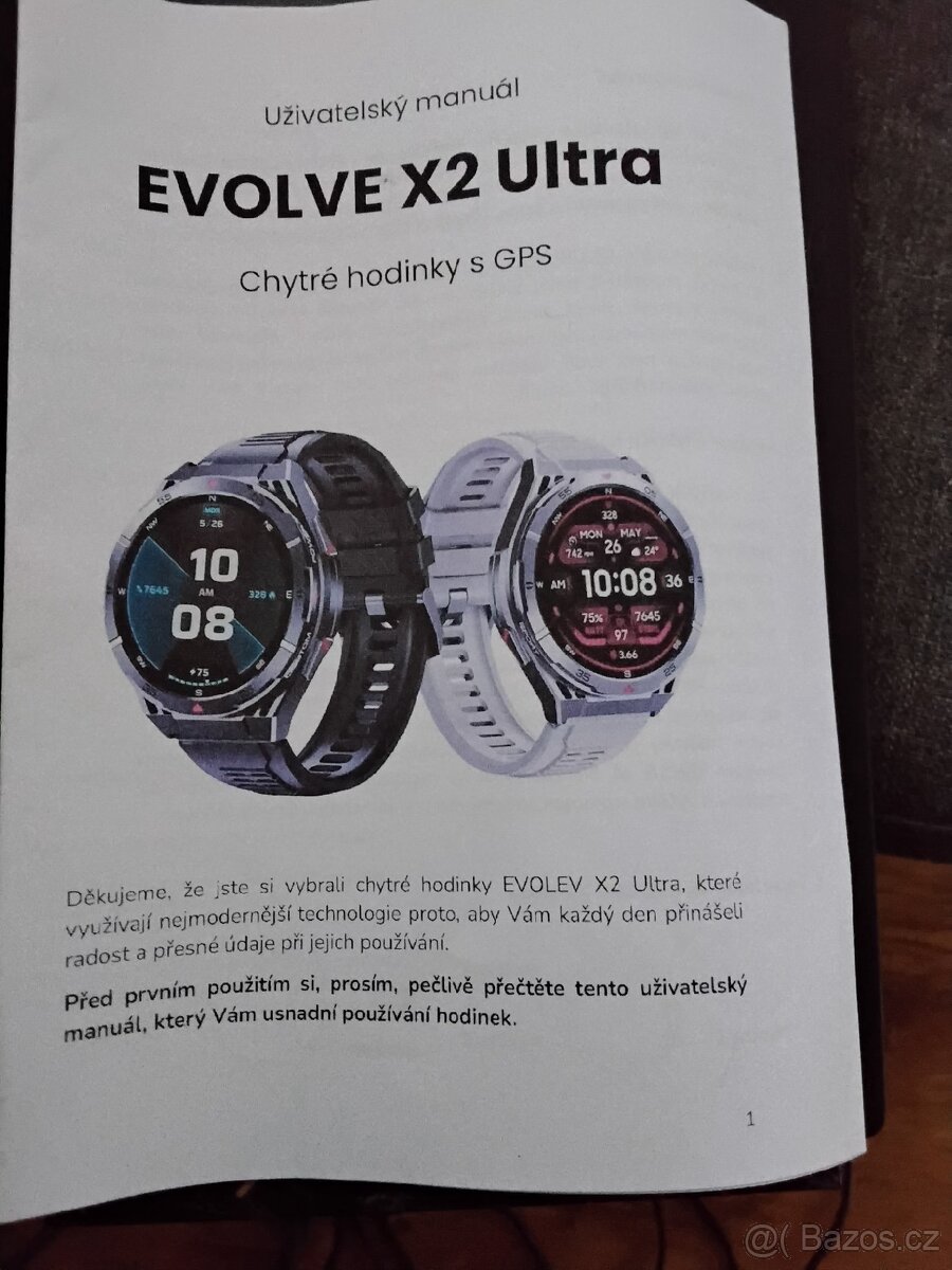 Prodam pekne velké GPS hodinky Evolve X2 - 5