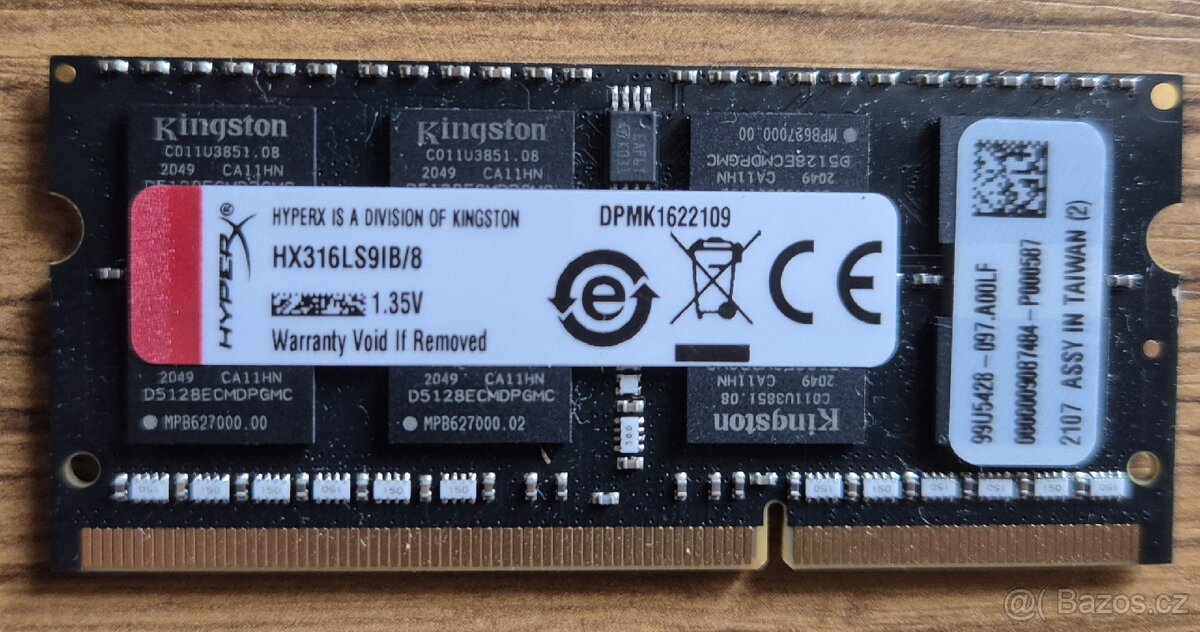 Prodám paměti DDR3L - 5