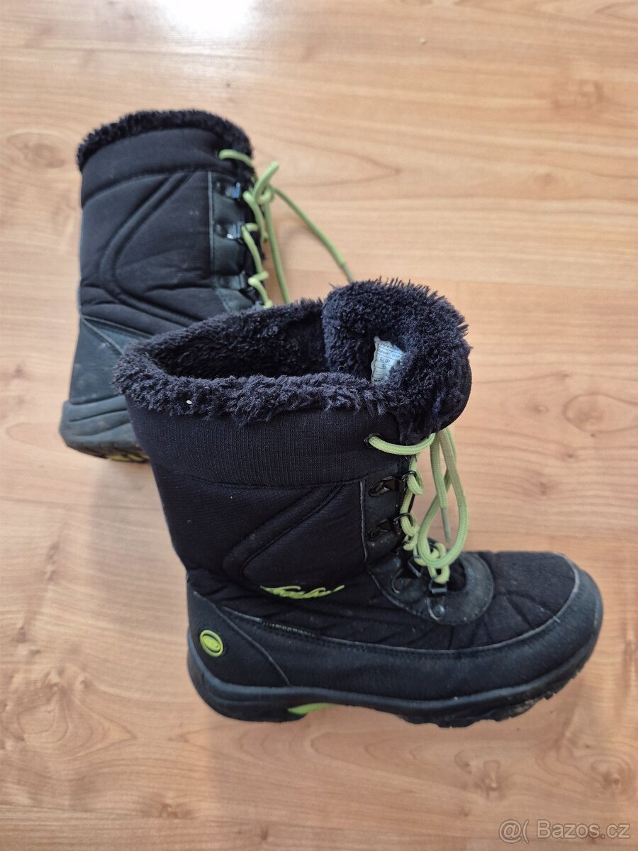 Zimní boty loap v.35 sněhule černo zelené - 5