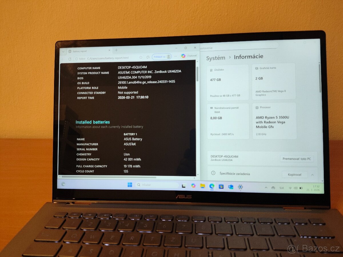 Asus Zenbook Flip | R5 • 8GB • 512GB SSD - 5