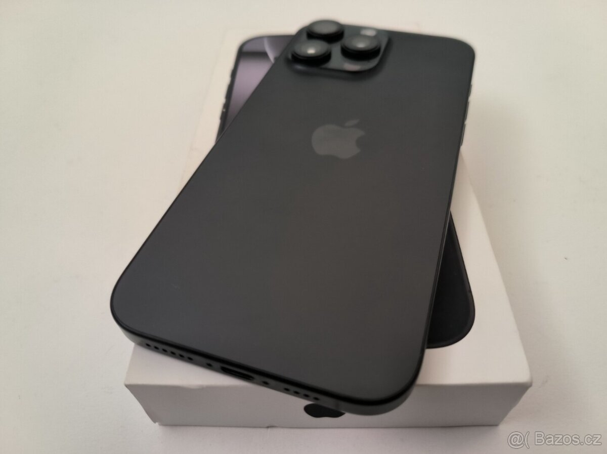 apple iphone 16 PRO MAX 256gb Black Titanium / Batéria 95% - 5