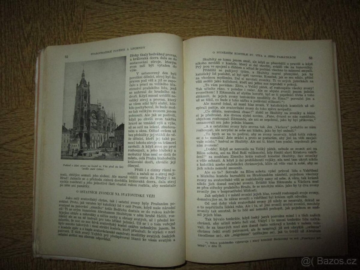 STAROPRAŽSKÉ POVĚSTI A LEGENDY druhé vydání 1947. J. Košnar. - 5