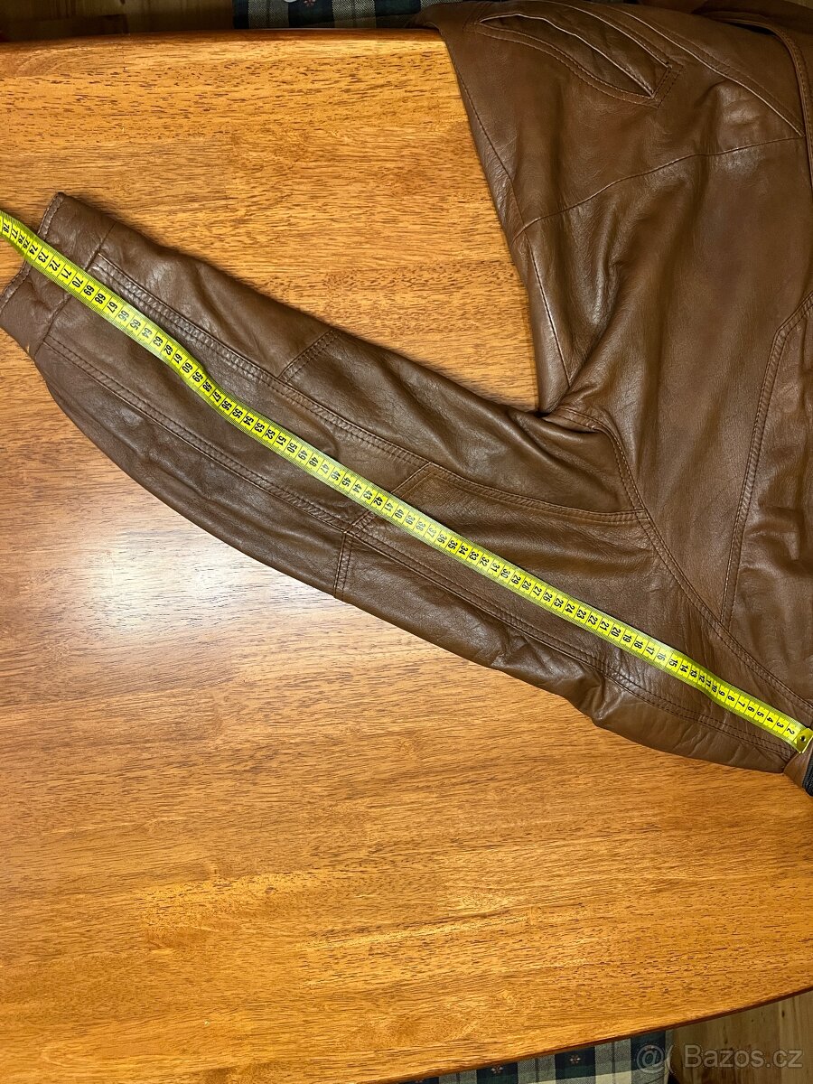 Dámská kožená zateplená bunda - 5