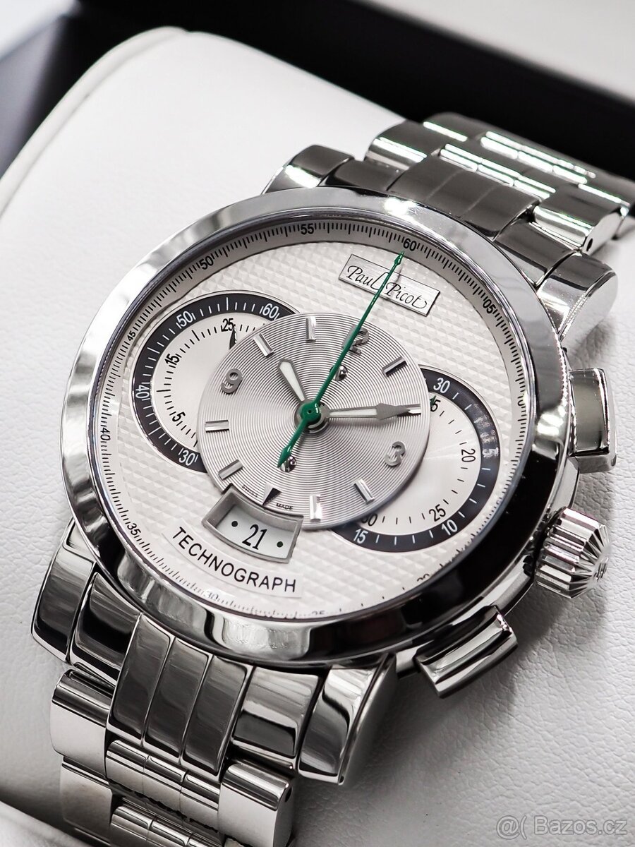 Paul Picot, model Technograph, originál hodinky / Netklé / - 5