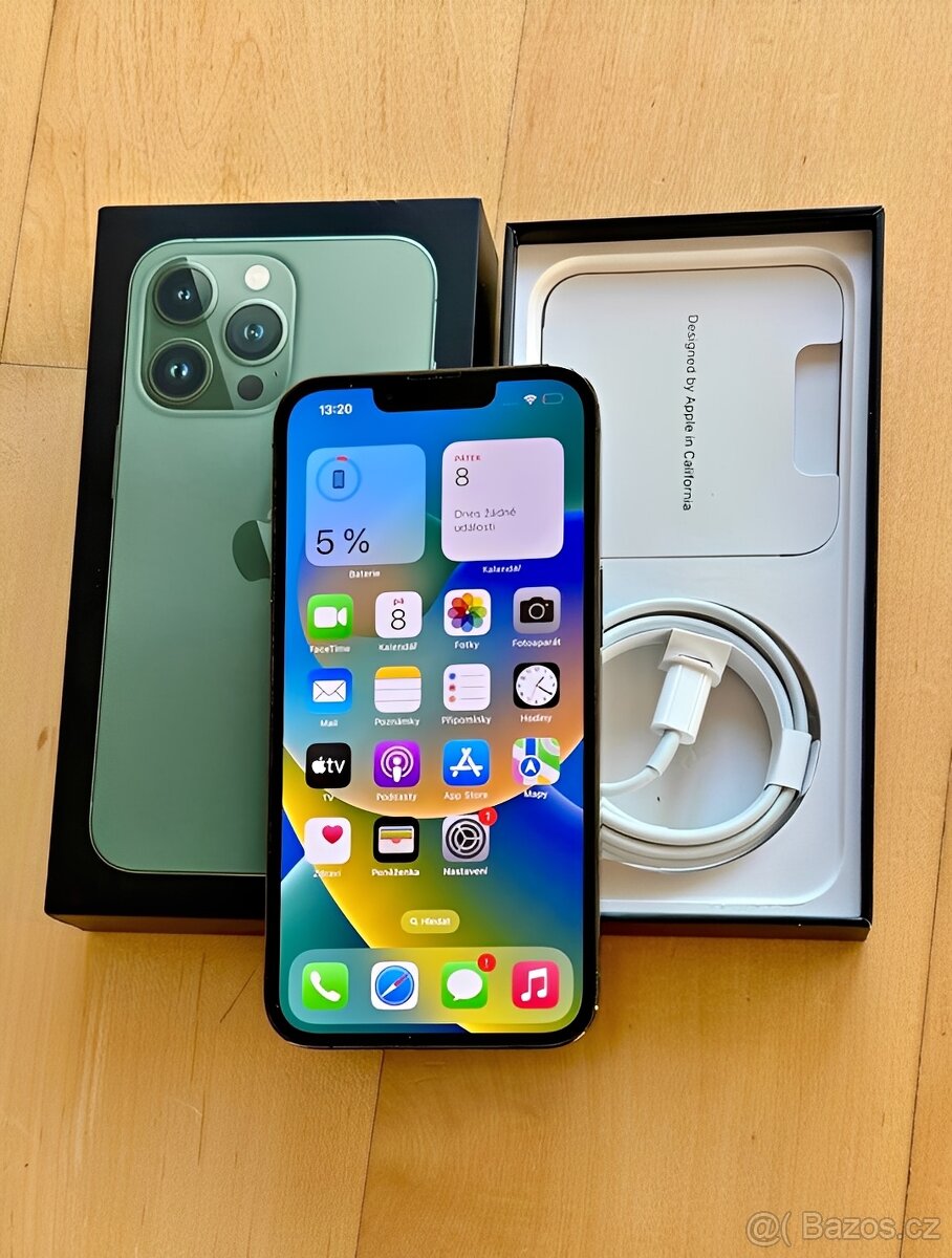 iPhone 13 Pro Zelená BATERIE 100% TOP - 5