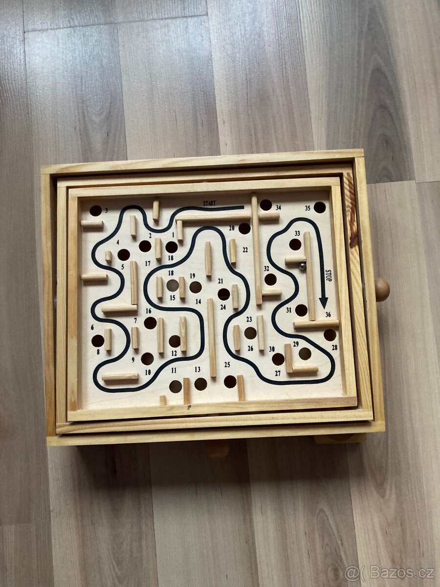 Dřevěná hra labyrint - 5
