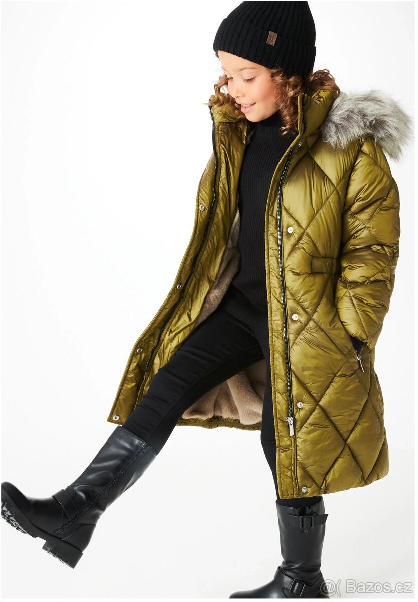 NOVÝ DÍVČÍ ZIMNÍ KABÁT NEXT vel.164 - 5