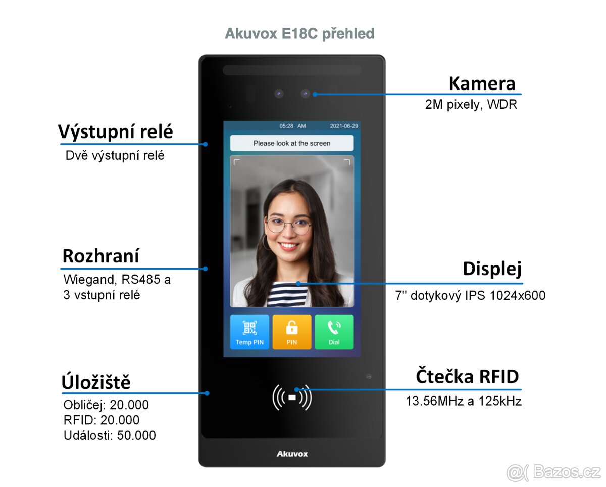 Akuvox E18C - Nový Smart Android video interkom - 5