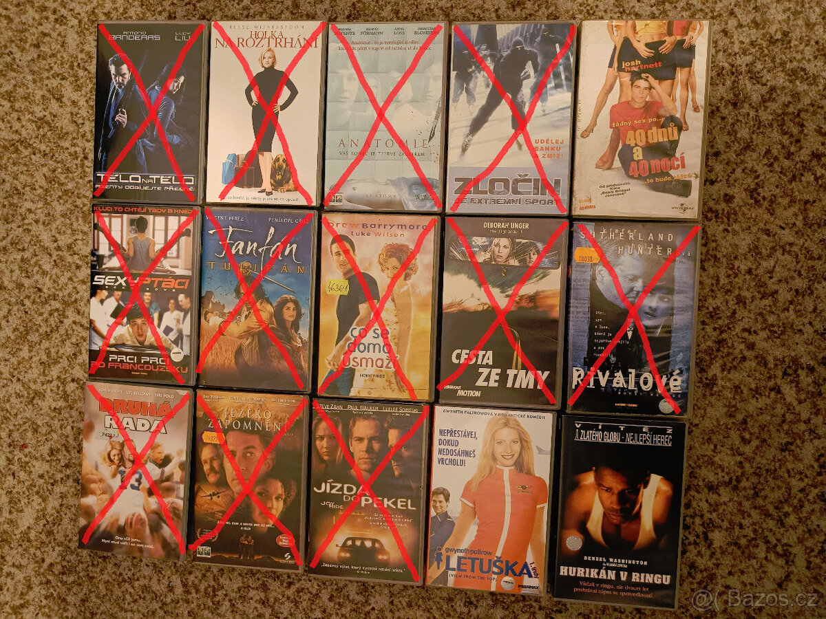 25 Kč/kus - originální VHS videokazety - český dabing - 5