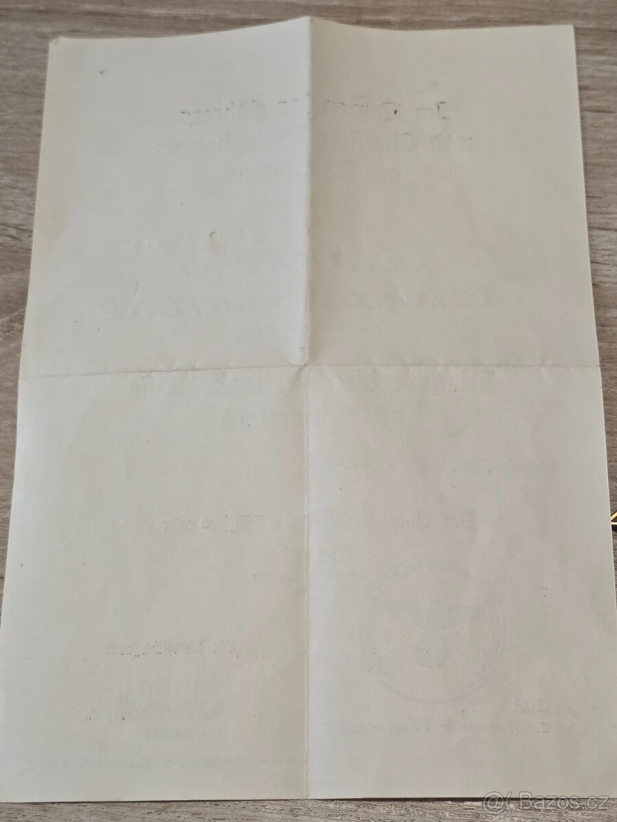 Válečný záslužný kříž a dekret - radiová jednotka - 5