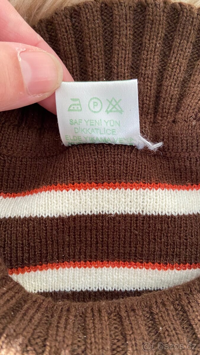 Dámský vlněný svetrorolák vel.XS/S - 5