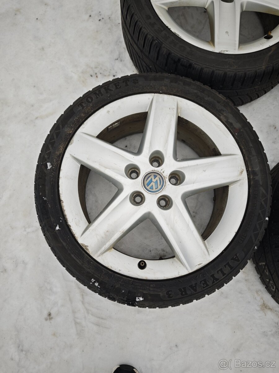 Prodám sadu 4 zimních kol – 17″, 5×112 - 5