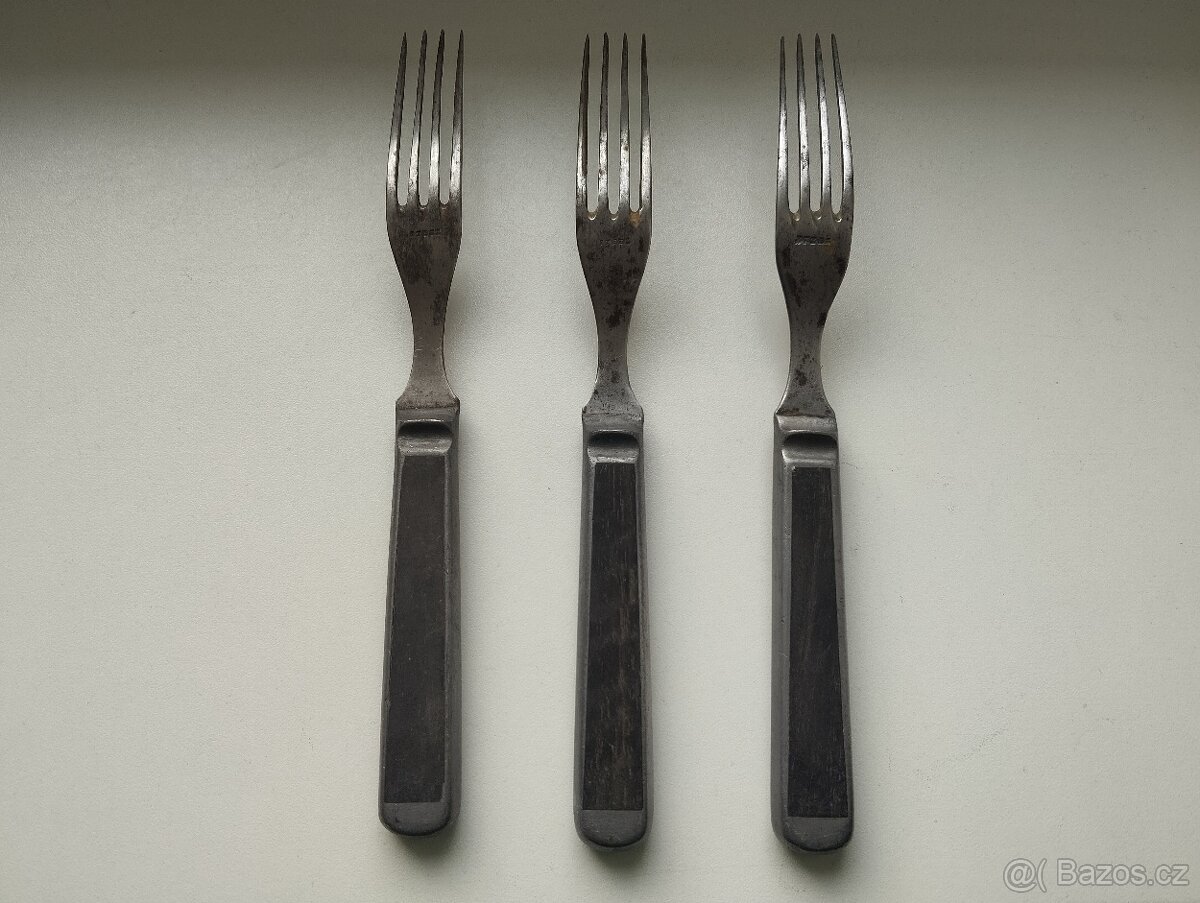 starožitné vidličky 3ks - 5