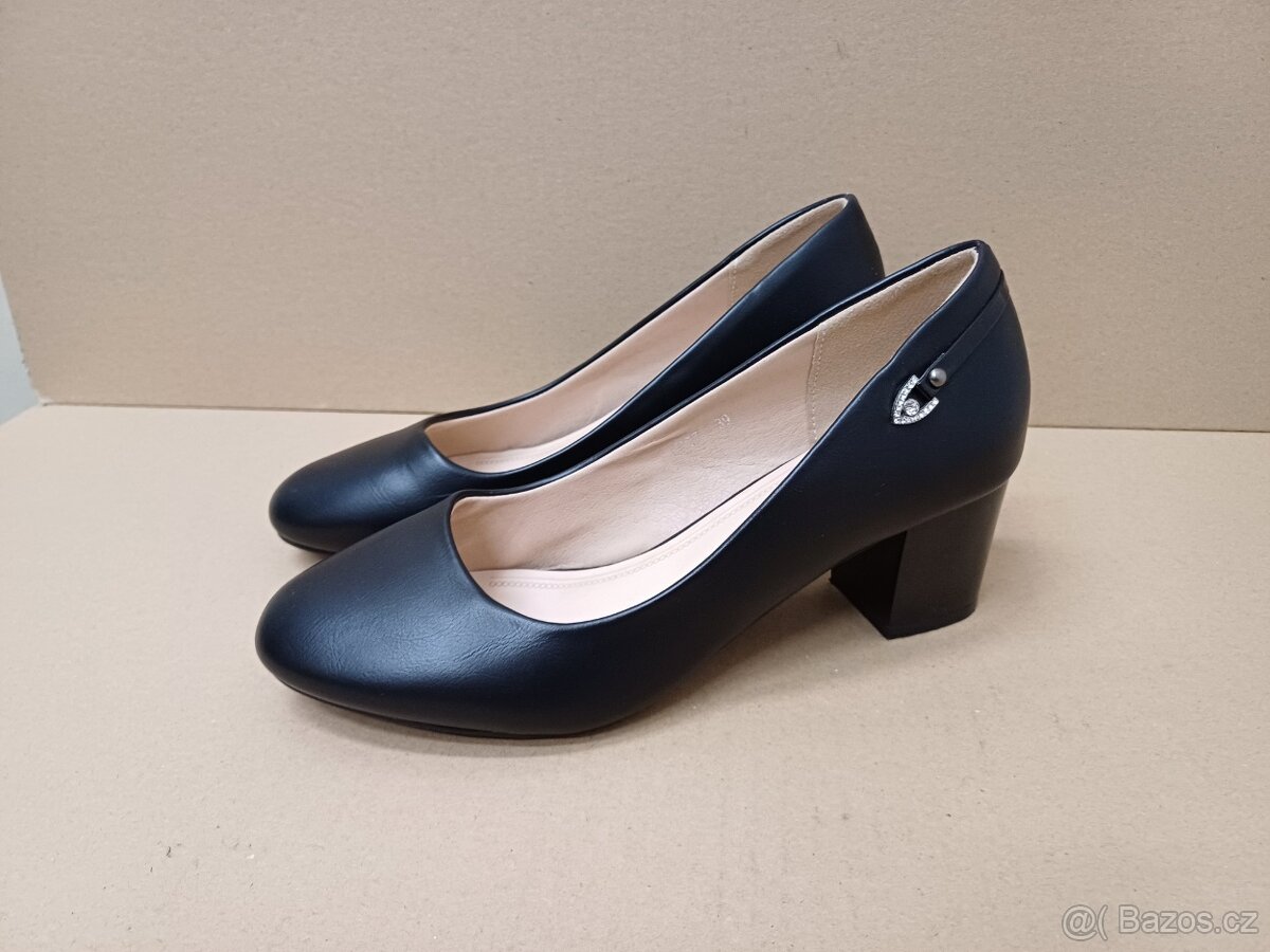 Černé lodičky vel.39 - 5