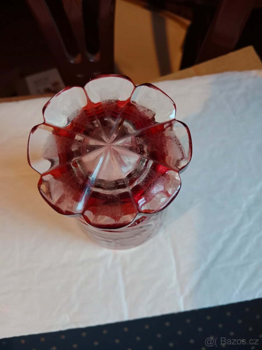 Hodně stará bohatě broušená sklenice - 5