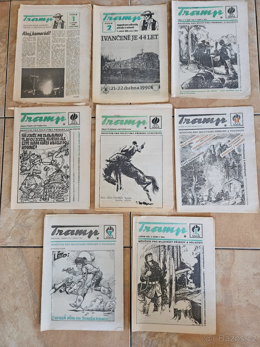 Časopisy Junák, Tramp, Hlasatel, Kometa, ABC - 5